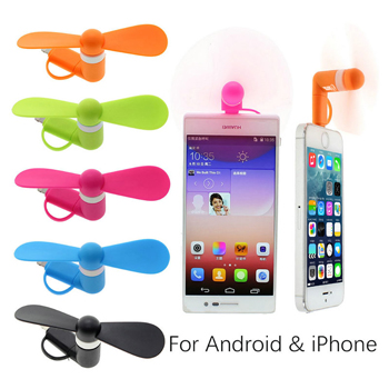 iPhone Android Lightning Micro Mini USB Fan